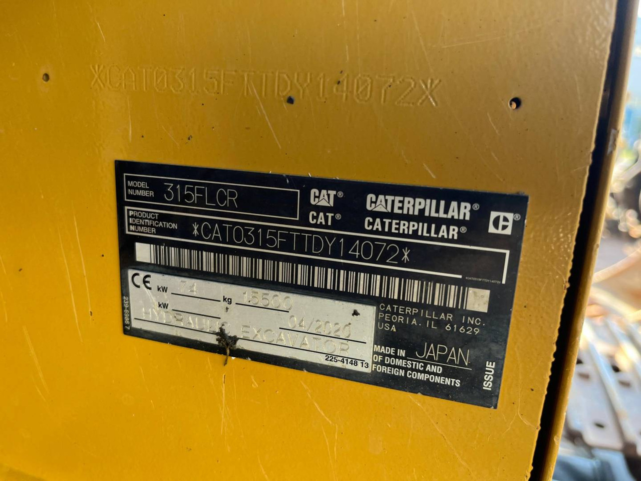 CAT 315FLCR - Bager guseničar: slika 5 CAT 315FLCR - Bager guseničar: slika 5