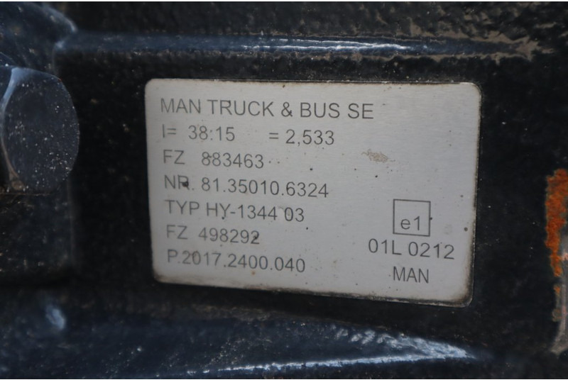 MAN HY-1344-03 38/15 - Zadnja osovina za Kamion: slika 4 MAN HY-1344-03 38/15 - Zadnja osovina za Kamion: slika 4