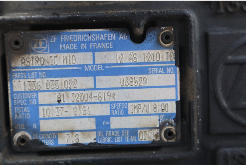 MAN MAN TGL 12.250 - Menjač za Kamion: slika 5 MAN MAN TGL 12.250 - Menjač za Kamion: slika 5