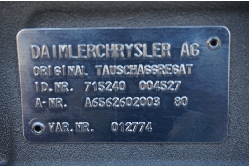Mercedes-Benz G210-16/14.2-0.83EPS + VB VOITH 715240004527 - Menjač za Kamion: slika 5 Mercedes-Benz G210-16/14.2-0.83EPS + VB VOITH 715240004527 - Menjač za Kamion: slika 5