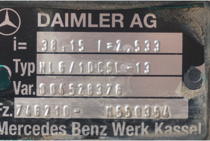 Mercedes-Benz HL6/1DC-13 38/15 - Zadnja osovina za Kamion: slika 4 Mercedes-Benz HL6/1DC-13 38/15 - Zadnja osovina za Kamion: slika 4