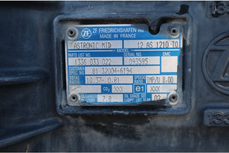 ZF 12AS1210OD TGM - Menjač za Kamion: slika 5 ZF 12AS1210OD TGM - Menjač za Kamion: slika 5