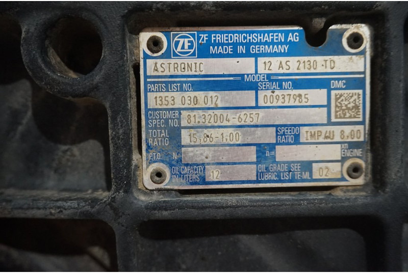 ZF 12AS2130DD TGS 81.32004-6257 - Menjač za Kamion: slika 5 ZF 12AS2130DD TGS 81.32004-6257 - Menjač za Kamion: slika 5