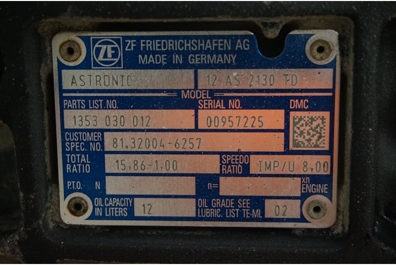 ZF 12AS2130DD TGS - Menjač za Kamion: slika 5 ZF 12AS2130DD TGS - Menjač za Kamion: slika 5