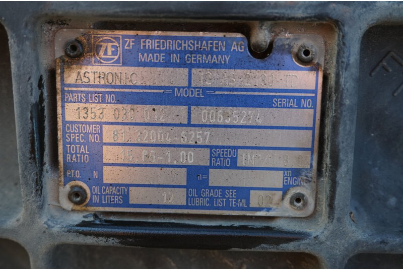 ZF 12AS2330DD TGX - Menjač za Kamion: slika 5 ZF 12AS2330DD TGX - Menjač za Kamion: slika 5