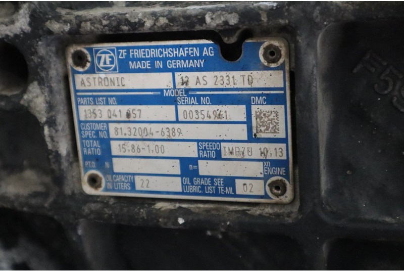 ZF 12AS2331DD+INT3 - Menjač za Kamion: slika 5 ZF 12AS2331DD+INT3 - Menjač za Kamion: slika 5