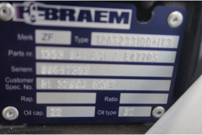 ZF 12AS2331DD INT3 - Menjač za Kamion: slika 5 ZF 12AS2331DD INT3 - Menjač za Kamion: slika 5