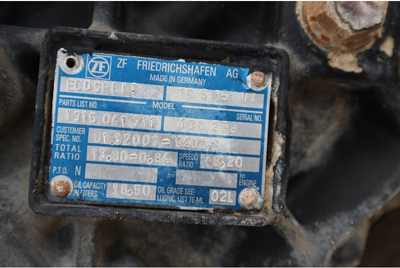 ZF 16S151OD+INT F2000 81.32004-6402 - Menjač za Kamion: slika 5 ZF 16S151OD+INT F2000 81.32004-6402 - Menjač za Kamion: slika 5