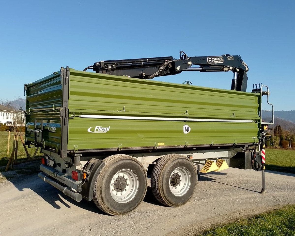 Fliegl TDK160, Agraranhänger, Fassi F110, EU Papiere - Prikolica istovarivača: slika 3 Fliegl TDK160, Agraranhänger, Fassi F110, EU Papiere - Prikolica istovarivača: slika 3