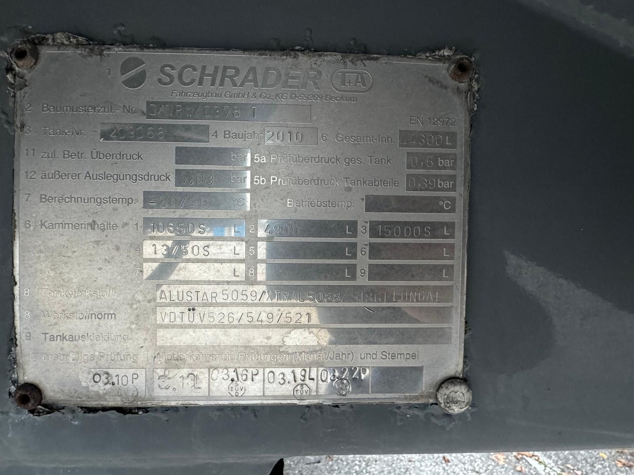 Schrader ADR, Treibstoff Diesel/Benzin, 4 Kammern, Sening Schrader ADR, Treibstoff Diesel/Benzin, 4 Kammern, Sening Schrader ADR, Treibstoff Diesel/Benzin, 4 Kammern, Sening Schrader ADR, Treibstoff Diesel/Benzin, 4 Kammern, Sening: slika 10