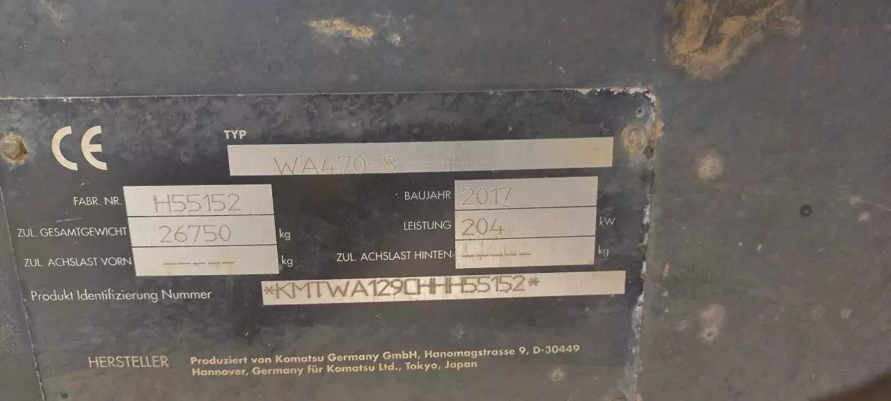 Utovarivač točkaš 2017 Komatsu WA 470-8: slika 6