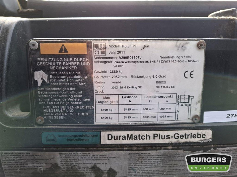 Hyster H8.0FT-9 - Gasni viljuškar: slika 5 Hyster H8.0FT-9 - Gasni viljuškar: slika 5