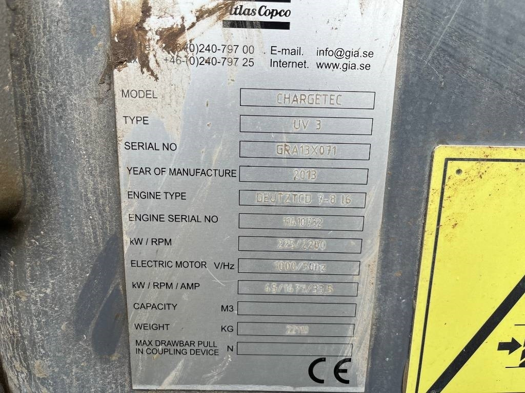 Atlas Copco Chargetec UV 3 - Veliki kamon za bušenje: slika 5 Atlas Copco Chargetec UV 3 - Veliki kamon za bušenje: slika 5