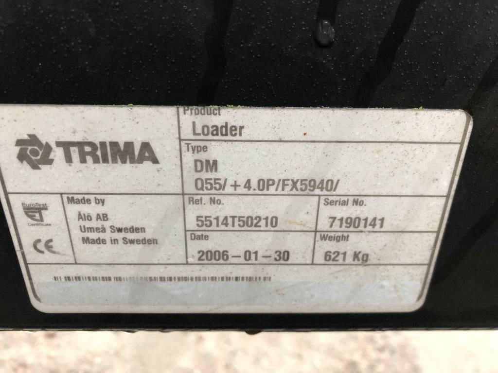 Reservdelar / Parts till Trima / Ålö +4,0P - Prednji utovarivač za traktor: slika 3 Reservdelar / Parts till Trima / Ålö +4,0P - Prednji utovarivač za traktor: slika 3