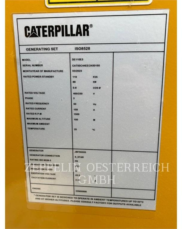 CAT DE110E3 - Set generatora: slika 5 CAT DE110E3 - Set generatora: slika 5
