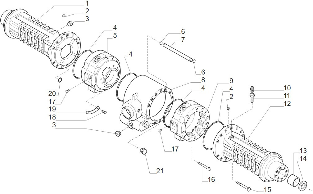 Carraro 28.32M 11885677 150006 Obudowa Mostu Pochwa Zwolnica Zwrotnica Hamulec Piasta CZĘŚCI - Osovina i delovi za Poljoprivredna mašina: slika 2 Carraro 28.32M 11885677 150006 Obudowa Mostu Pochwa Zwolnica Zwrotnica Hamulec Piasta CZĘŚCI - Osovina i delovi za Poljoprivredna mašina: slika 2