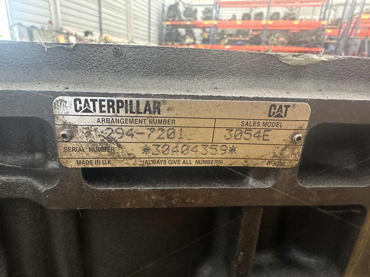 Cat 3054E Blok cylindrów orginał - Cilindar blok za Poljoprivredna mašina: slika 2 Cat 3054E Blok cylindrów orginał - Cilindar blok za Poljoprivredna mašina: slika 2