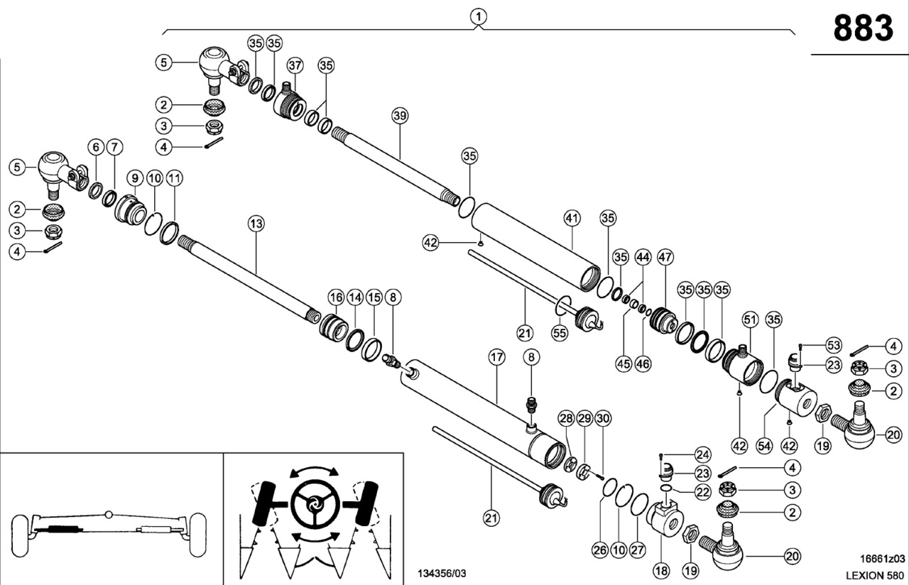Claas Lexion 580 DNO CYLINDRA 0000859200 (Siłownik ukł. kierowniczego, autopilot) - Upravljački sistem za Kombinovani kombajn: slika 1 Claas Lexion 580 DNO CYLINDRA 0000859200 (Siłownik ukł. kierowniczego, autopilot) - Upravljački sistem za Kombinovani kombajn: slika 1