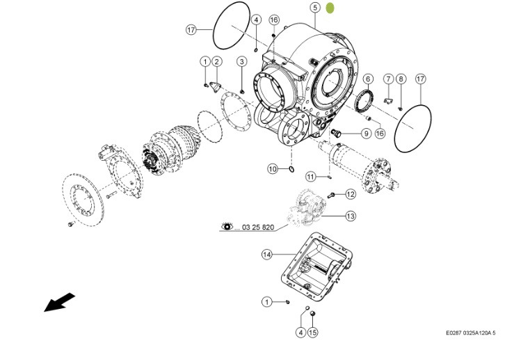 Claas Xerion 4000 - mechanizm róźnicowy dyferencjał - obudowa przekładni 0006279040 - Diferencijalna brzina za Poljoprivredna mašina: slika 1 Claas Xerion 4000 - mechanizm róźnicowy dyferencjał - obudowa przekładni 0006279040 - Diferencijalna brzina za Poljoprivredna mašina: slika 1