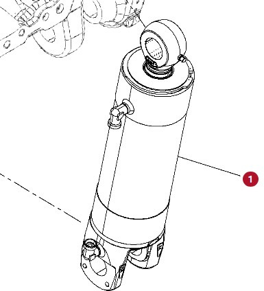 Fendt 930 933 936 942 GEN 7 Siłownik Hydrauliczny Tylnego TUZ CZĘŚCI H218PB400102A - Hidraulični cilindar za Poljoprivredna mašina: slika 1 Fendt 930 933 936 942 GEN 7 Siłownik Hydrauliczny Tylnego TUZ CZĘŚCI H218PB400102A - Hidraulični cilindar za Poljoprivredna mašina: slika 1