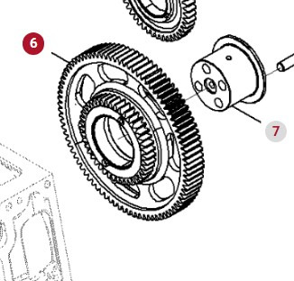 Fendt 936 Gen 7 Silnik D1556LE523 Koło Zębate Pośredniczące H218PF150063A - Motor i delovi za Traktor: slika 1 Fendt 936 Gen 7 Silnik D1556LE523 Koło Zębate Pośredniczące H218PF150063A - Motor i delovi za Traktor: slika 1