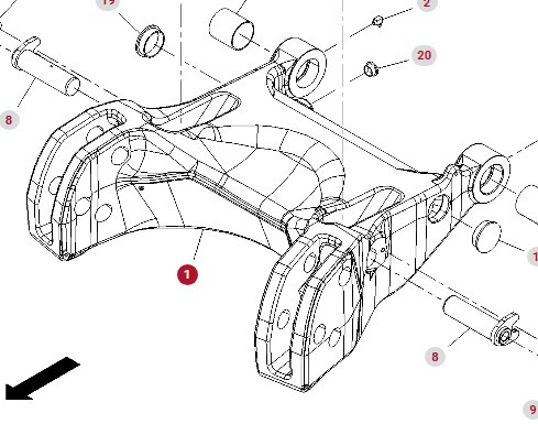 Fendt Vario 1038 1042 1046 1050 GEN 3 Rama Przedniego TUZ 0046091100000 - Ram/ Šasija za Poljoprivredna mašina: slika 1 Fendt Vario 1038 1042 1046 1050 GEN 3 Rama Przedniego TUZ 0046091100000 - Ram/ Šasija za Poljoprivredna mašina: slika 1