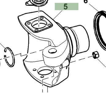 John Deere 7830 Jarzmo Przegub Zwrotnica Przekładnia Prawa R155627 - Rukavc točka za Poljoprivredna mašina: slika 1 John Deere 7830 Jarzmo Przegub Zwrotnica Przekładnia Prawa R155627 - Rukavc točka za Poljoprivredna mašina: slika 1