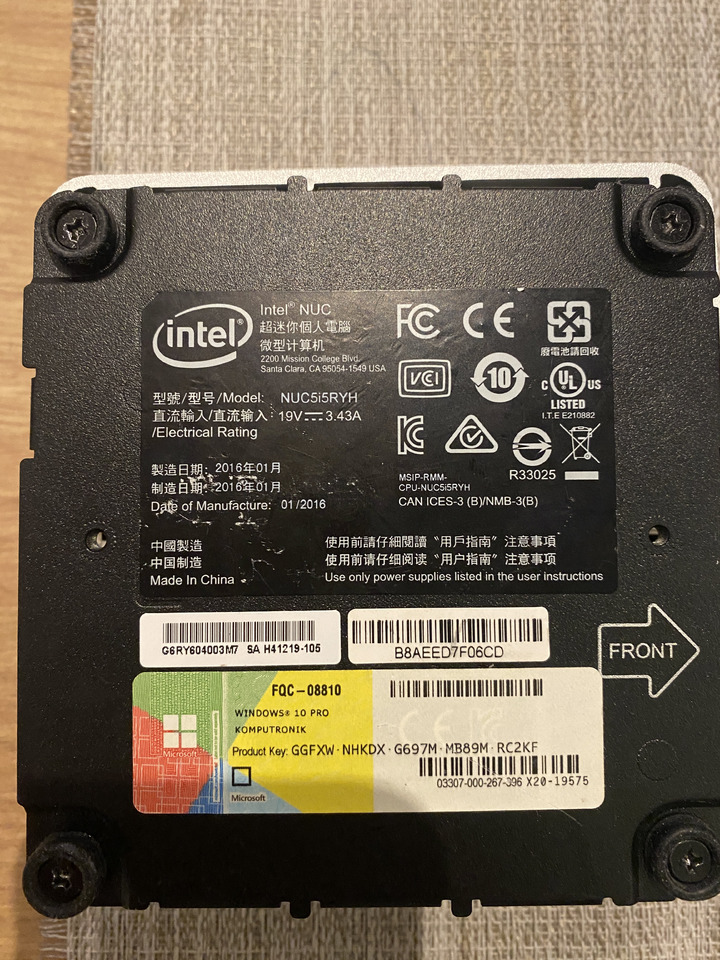 Mikrokomputer Mini PC Intel NUC5i5RYH - Instrument/ Oprema: slika 5 Mikrokomputer Mini PC Intel NUC5i5RYH - Instrument/ Oprema: slika 5
