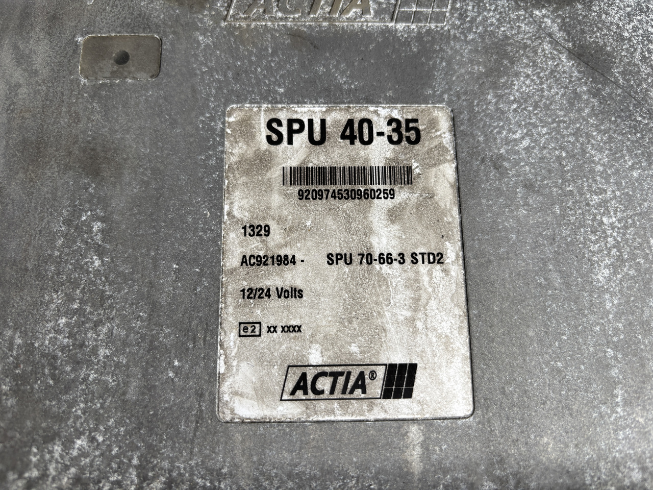 Moduł sterownik Terex Actia SPU 40-35 AC921984 70-66-3 STD2 12/24V 920974530960259 - Upravljačka jedinica za Poljoprivredna mašina: slika 3 Moduł sterownik Terex Actia SPU 40-35 AC921984 70-66-3 STD2 12/24V 920974530960259 - Upravljačka jedinica za Poljoprivredna mašina: slika 3