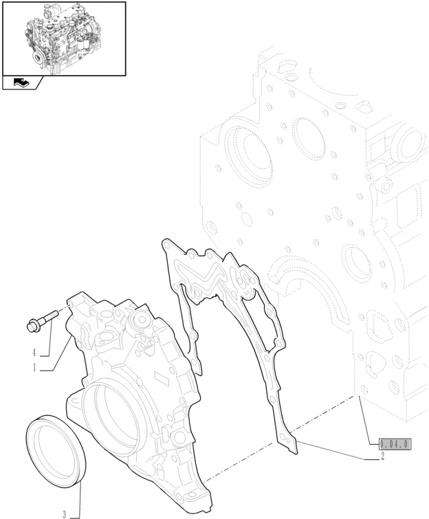 New Holland T6010 Pompa oleju silnikow 2830914 - Pumpa za ulje za Poljoprivredna mašina: slika 1 New Holland T6010 Pompa oleju silnikow 2830914 - Pumpa za ulje za Poljoprivredna mašina: slika 1
