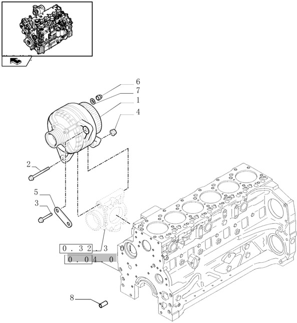 New Holland T6010 Regenerowany alterna 14v, 150a, w/ pulley 84141453R - Alternator za Traktor: slika 1 New Holland T6010 Regenerowany alterna 14v, 150a, w/ pulley 84141453R - Alternator za Traktor: slika 1