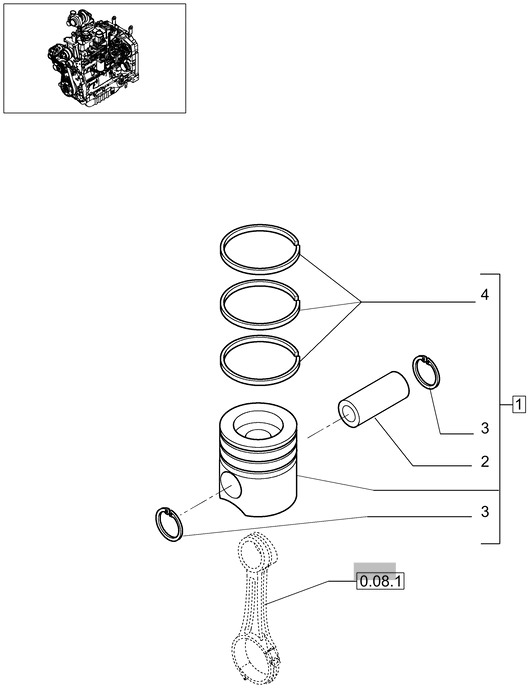 New Holland T6010 Zest tlok-pierscieni 0.4mm oversize 87317252 - Klipovi/ Prstenovi/ Izolatori za Traktor: slika 1 New Holland T6010 Zest tlok-pierscieni 0.4mm oversize 87317252 - Klipovi/ Prstenovi/ Izolatori za Traktor: slika 1
