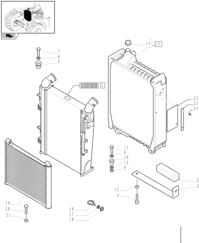 New Holland T6090 Chłodnica 87737096 - Radijator za Poljoprivredna mašina: slika 1 New Holland T6090 Chłodnica 87737096 - Radijator za Poljoprivredna mašina: slika 1
