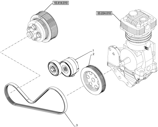 New Holland T6090 T6070 Napinacz pasa 87300104 - Zatezač remena za Poljoprivredna mašina: slika 1 New Holland T6090 T6070 Napinacz pasa 87300104 - Zatezač remena za Poljoprivredna mašina: slika 1