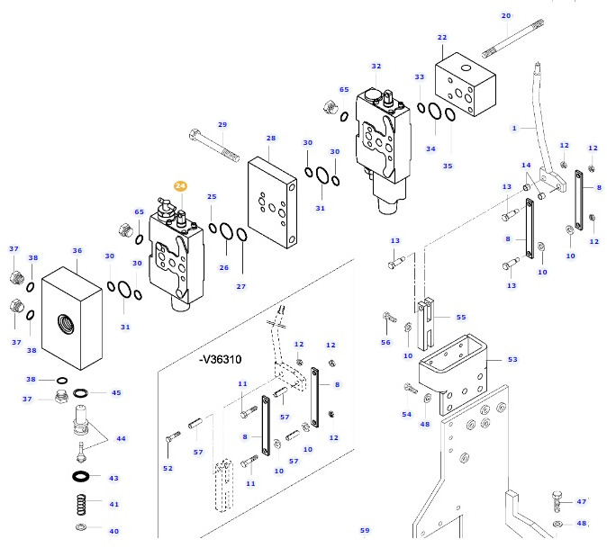 Valtra N141 - zawór blok hydrauliki V32536500 - Hidraulika za Poljoprivredna mašina: slika 1 Valtra N141 - zawór blok hydrauliki V32536500 - Hidraulika za Poljoprivredna mašina: slika 1