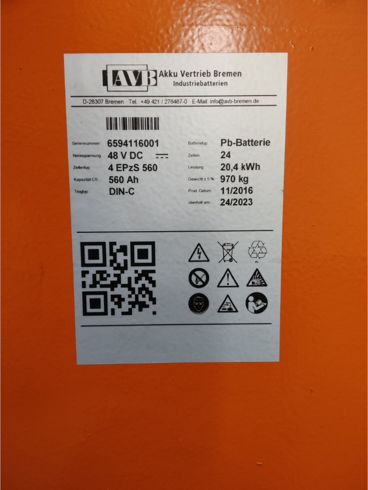 AVB 48V 360Ah - Baterija za Oprema za rukovanje materijalima: slika 2 AVB 48V 360Ah - Baterija za Oprema za rukovanje materijalima: slika 2