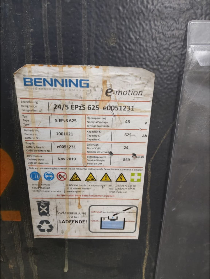 Benning 48V 625Ah - Baterija za Oprema za rukovanje materijalima: slika 2 Benning 48V 625Ah - Baterija za Oprema za rukovanje materijalima: slika 2