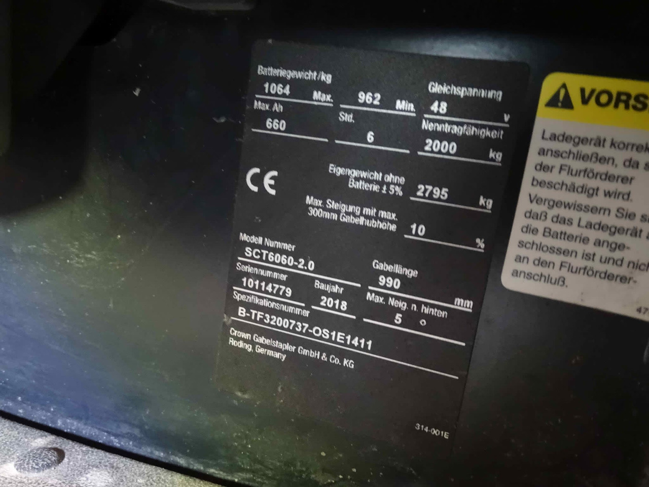 Crown SCT6060-2.0 - Električni viljuškar: slika 2 Crown SCT6060-2.0 - Električni viljuškar: slika 2