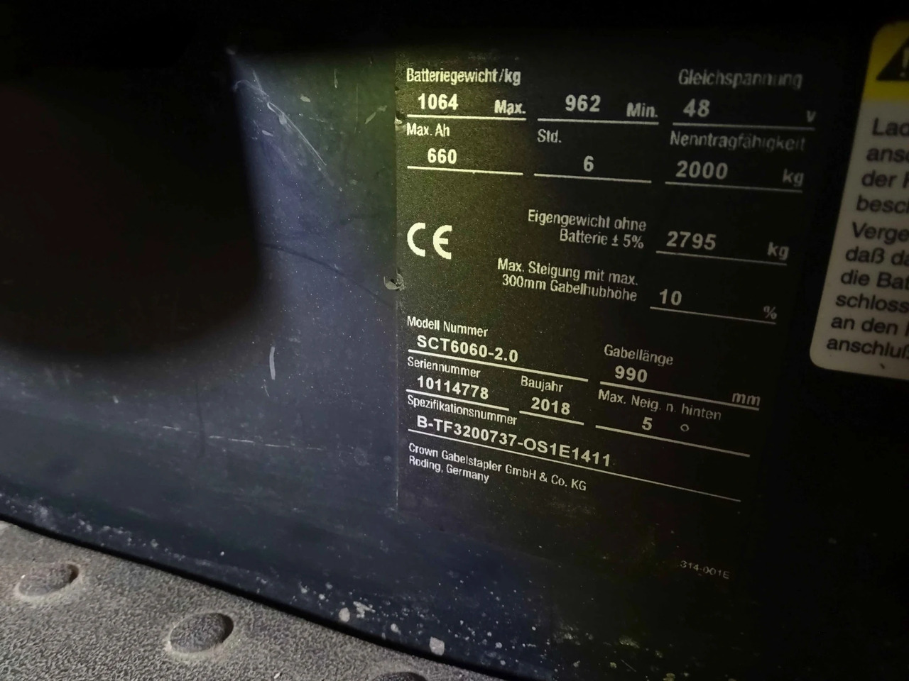 Crown SCT6060-2.0 - Električni viljuškar: slika 2 Crown SCT6060-2.0 - Električni viljuškar: slika 2