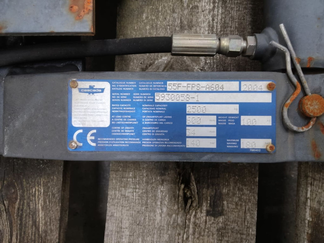 Cascade 55F-FPS-A604 - Dodatak za Oprema za rukovanje materijalima: slika 2 Cascade 55F-FPS-A604 - Dodatak za Oprema za rukovanje materijalima: slika 2