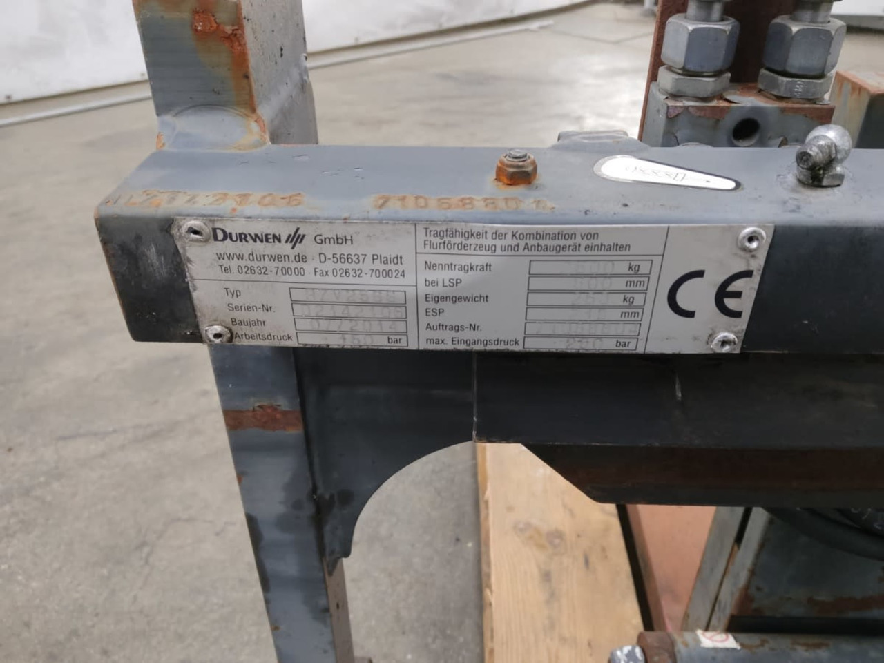 Durwen D2142106 - Dodatak za Oprema za rukovanje materijalima: slika 2 Durwen D2142106 - Dodatak za Oprema za rukovanje materijalima: slika 2