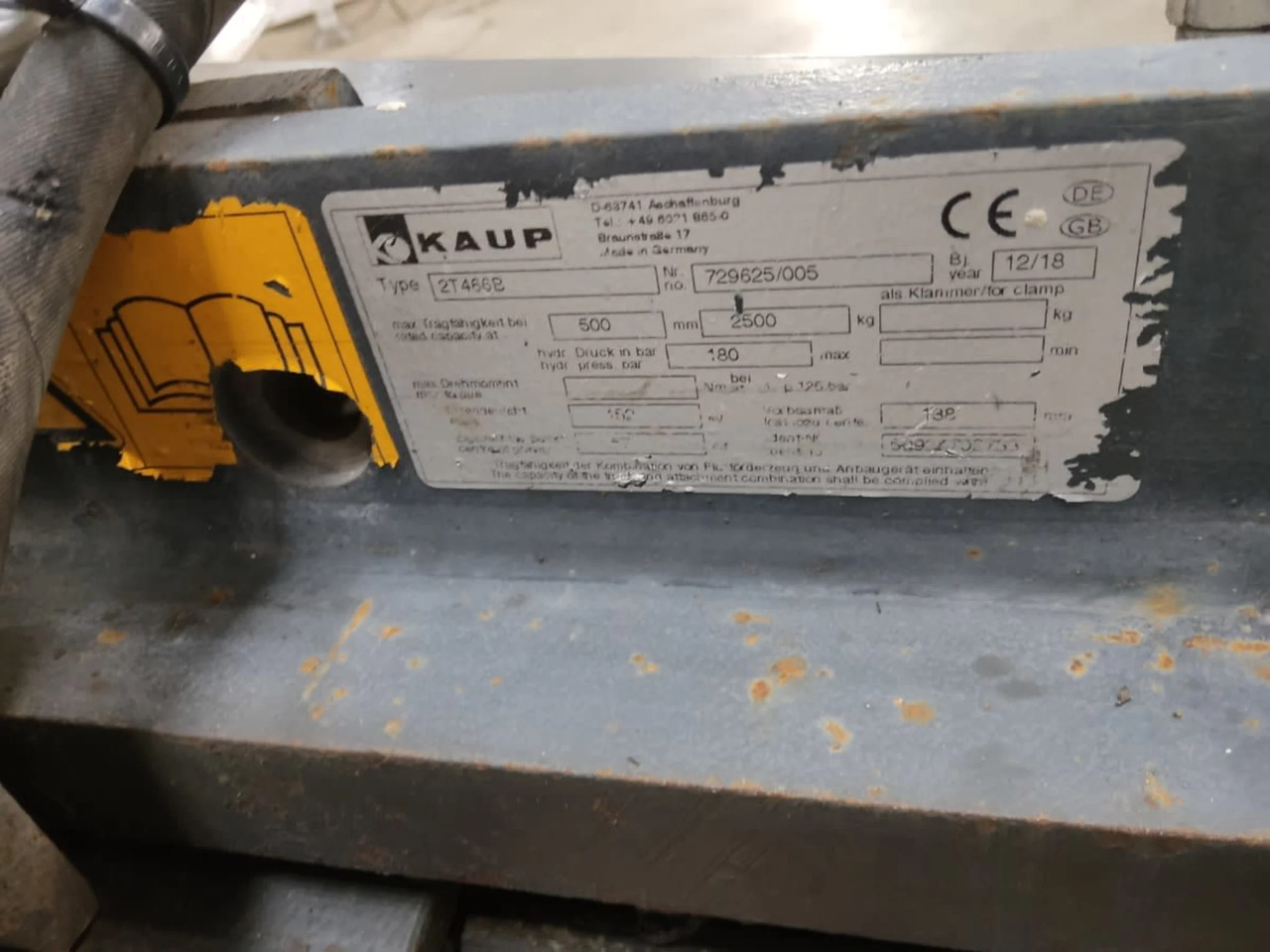 Kaup 2T466B - Dodatak za Oprema za rukovanje materijalima: slika 2 Kaup 2T466B - Dodatak za Oprema za rukovanje materijalima: slika 2