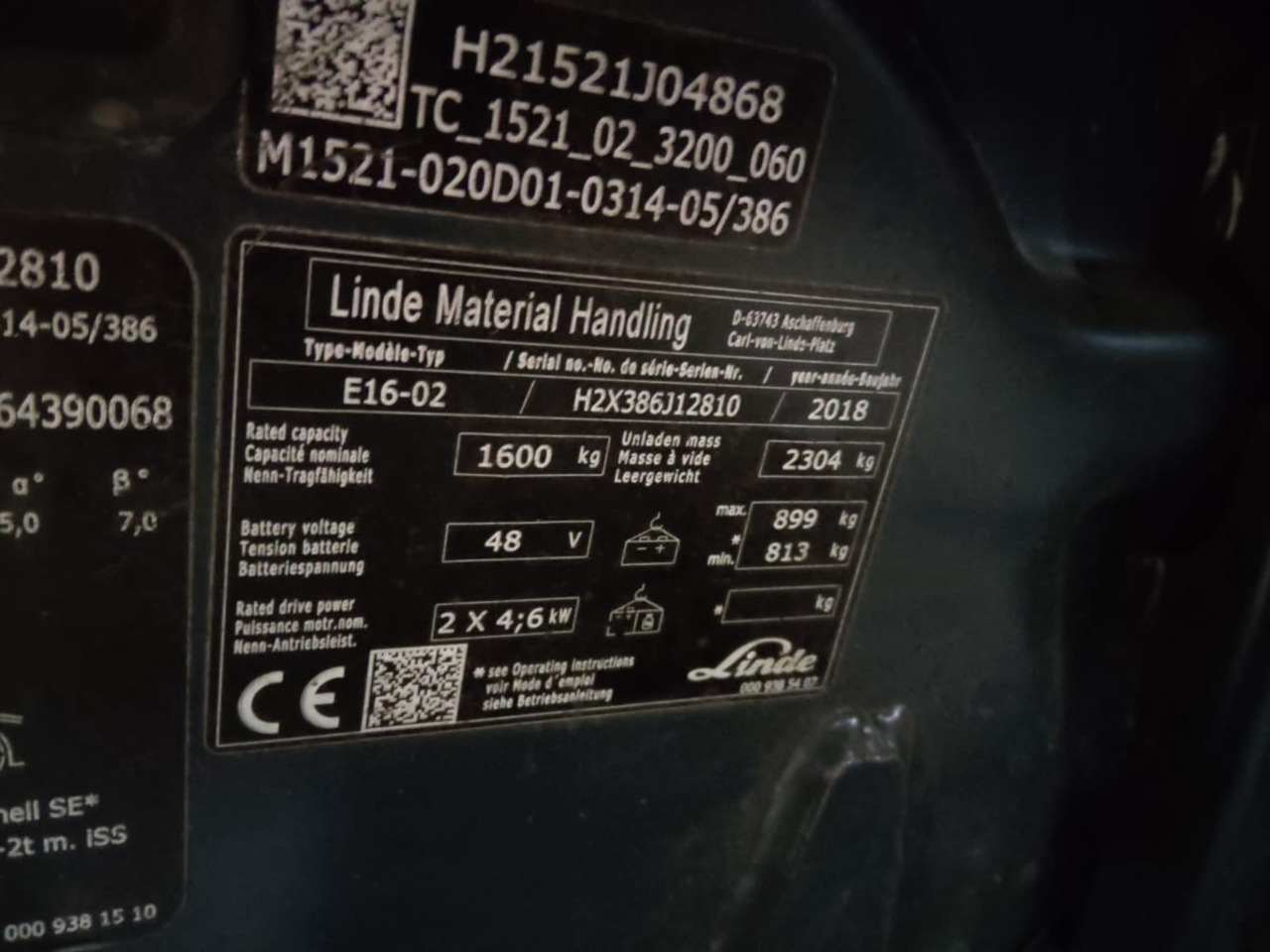 Linde E16-02 - Električni viljuškar: slika 2 Linde E16-02 - Električni viljuškar: slika 2
