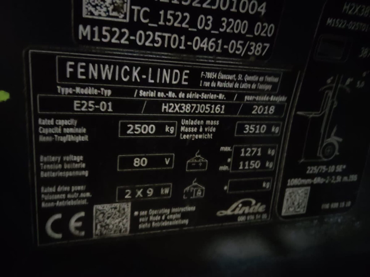 Linde E25-01 - Električni viljuškar: slika 2 Linde E25-01 - Električni viljuškar: slika 2