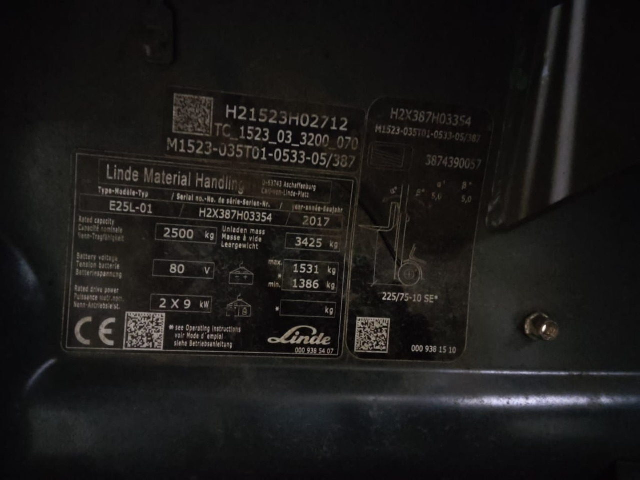 Linde E25 - Električni viljuškar: slika 2 Linde E25 - Električni viljuškar: slika 2