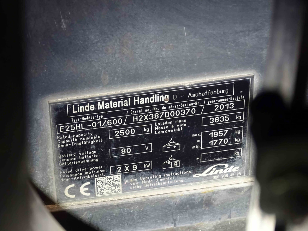 Linde E25HL-01/600 - Električni viljuškar: slika 2 Linde E25HL-01/600 - Električni viljuškar: slika 2
