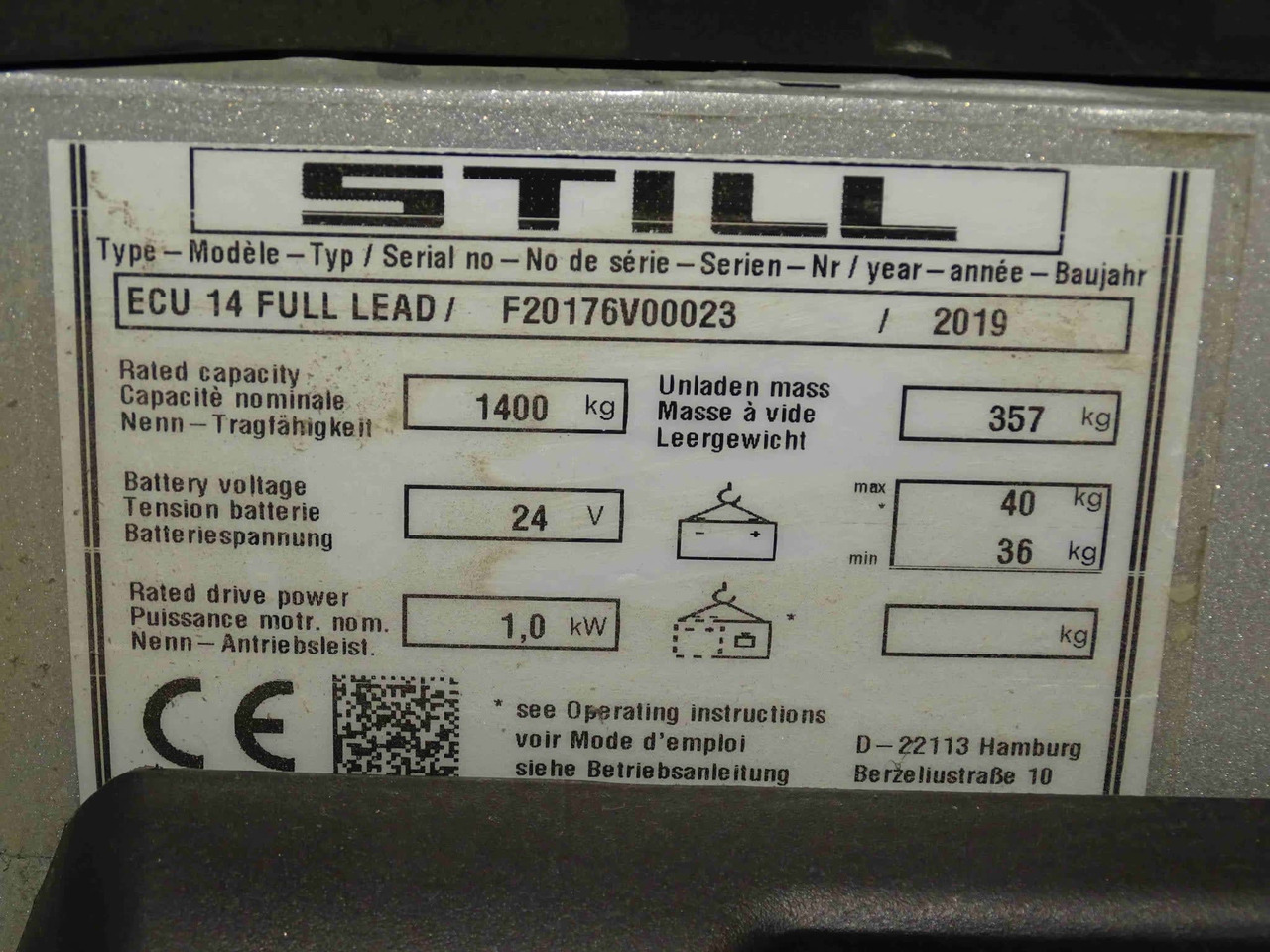 STILL ECU14FL - Kolica za palete: slika 2 STILL ECU14FL - Kolica za palete: slika 2