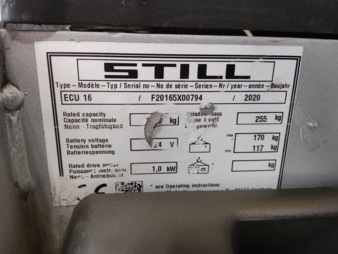 STILL ECU16 - Kolica za palete: slika 2 STILL ECU16 - Kolica za palete: slika 2
