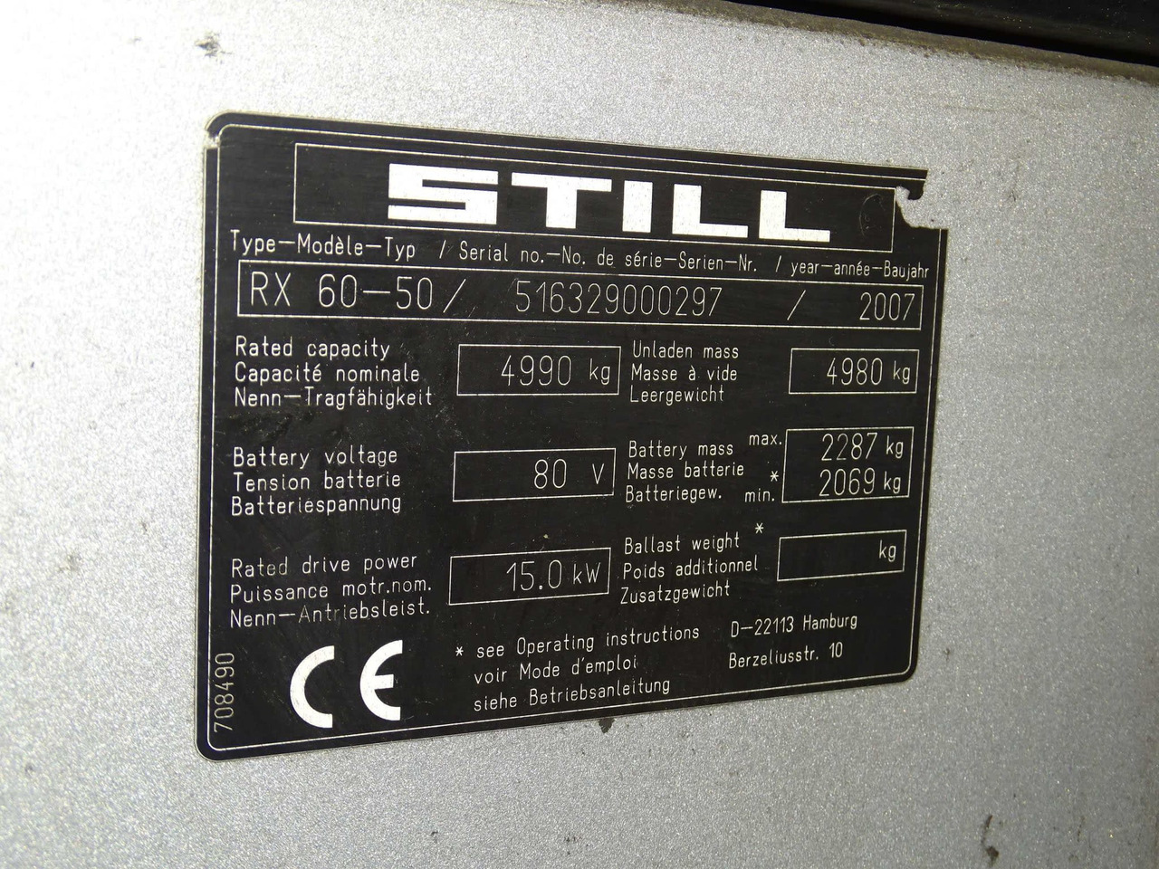 STILL RX60-50 - Električni viljuškar: slika 2 STILL RX60-50 - Električni viljuškar: slika 2