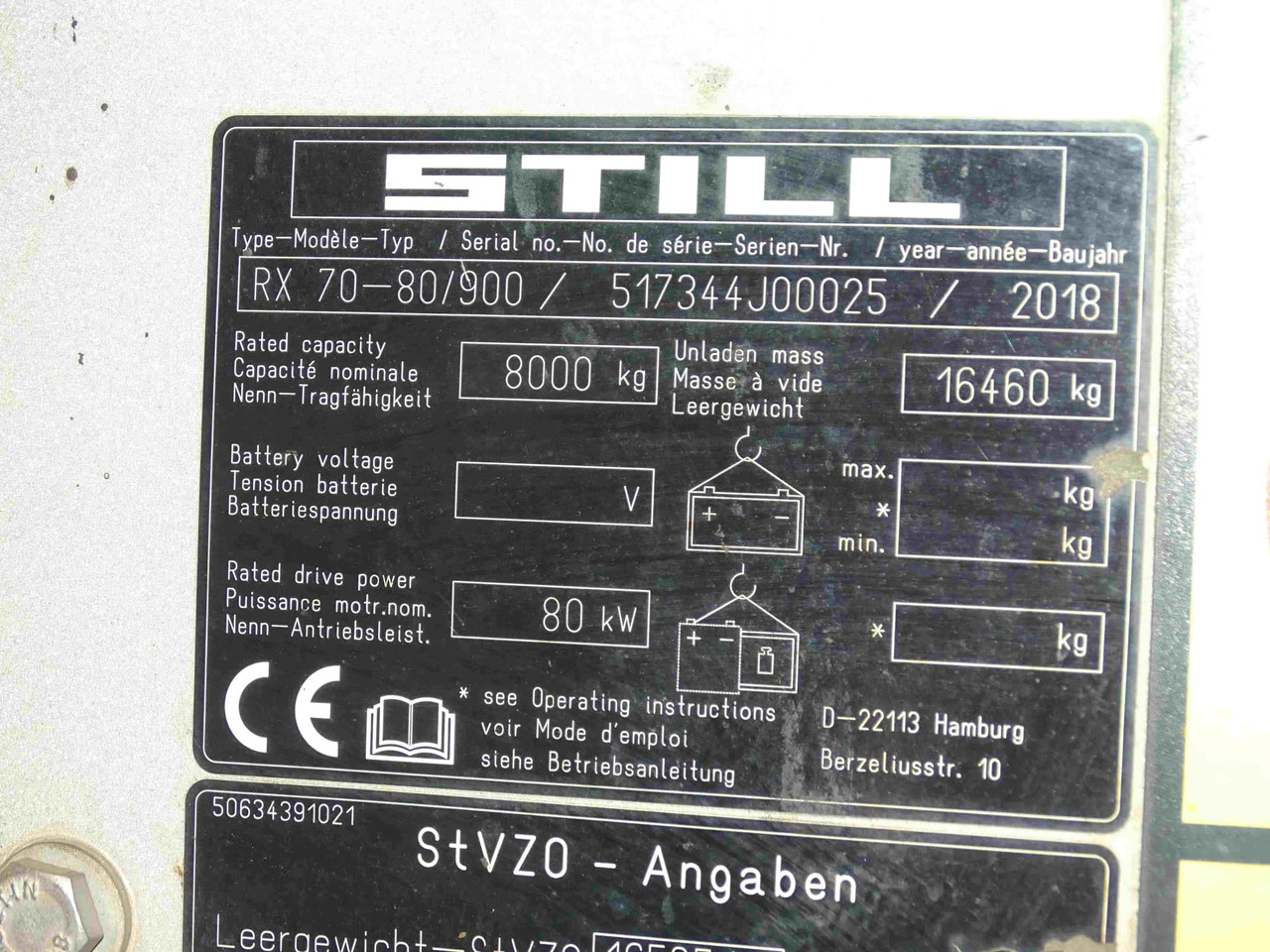 STILL RX70-80/900 - Dizel viljuškar: slika 2 STILL RX70-80/900 - Dizel viljuškar: slika 2